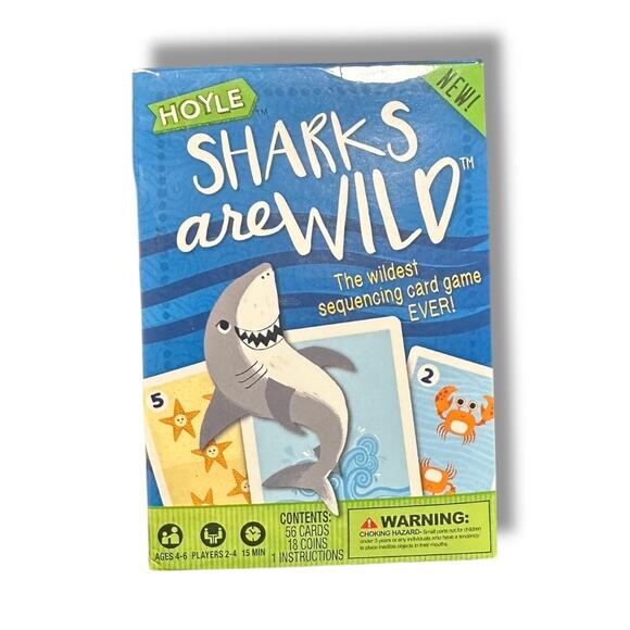 HOYLE Sharks Are Wild Card Game - Picture 1 of 4